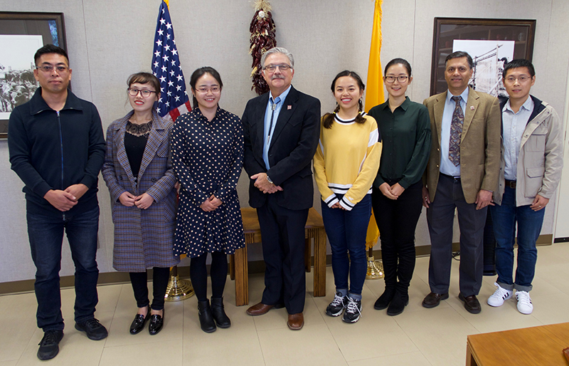Dean Flores and visitors from China
