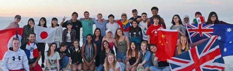 international students at white sands national monument